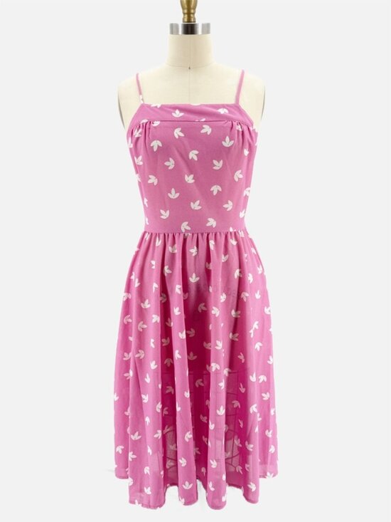 Avon Fashions Dresses & Skirts - Avon Fashions Vtg 80s Pink Floral Sundress XS 11/12